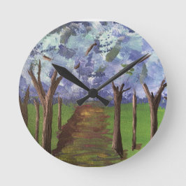 ブルーオータムウッズ ラウンド壁時計
