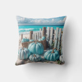 ブルーオータムビーチカボチャ クッション (裏面)