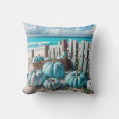 ブルーオータムビーチカボチャ クッション (正面)