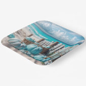 ブルーオータムビーチカボチャ ペーパープレート (傾斜あり)