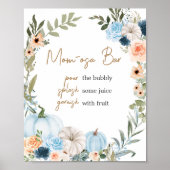 ブルーオータムフラワーズカボプキンマママオサバー ポスター (正面)