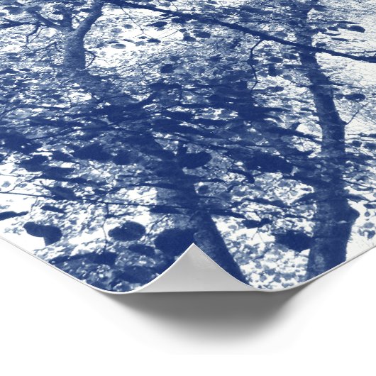 ブルーオータム – シアノタイプ効果 ポスター (角)