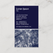 ブルーオータム – ダークネイビー 名刺 (裏面)