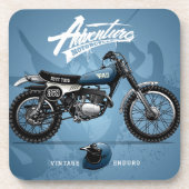 ブルーオートバイコースター |オートバイコースターセット コースター (正面)