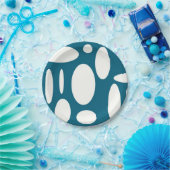 ブルーオーバル紙プレート ペーパープレート (パーティー)