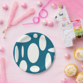 ブルーオーバル紙プレート ペーパープレート (パーティー)