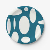 ブルーオーバル紙プレート ペーパープレート (正面)