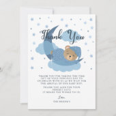 ブルーオーバーザムーンスリーピングベアサンキューカード サンキューカード (正面)