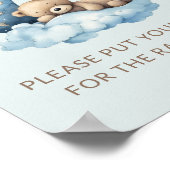 ブルーオーバーザムーンベビーシャワーおむつラッフル ポスター (角)