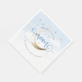 ブルーオーバーザムーン紙ナプキンス スタンダードランチョンナプキン (角)