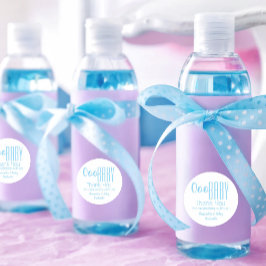 ブルーオーベビー招待状シールまたはパーティーの好意 ラウンドシール