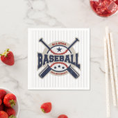 ブルーオールスタースポーツ野球誕生日パーティー スタンダードカクテルナプキン (インサイチュ)