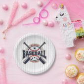 ブルーオールスタースポーツ野球誕生日パーティー ペーパープレート (パーティー)