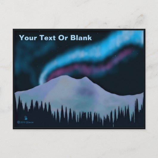 ブルーオーロラ ポストカード (正面)