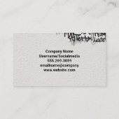 ブルーオ絵を描バーグラフィティ 名刺 (裏面)