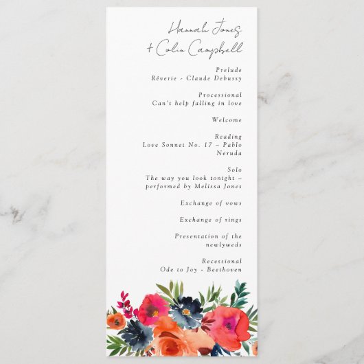 ブルーオ鮮やかレンジレッド植物学 プログラム (正面)