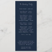 ブルーオ鮮やかレンジレッド植物学 プログラム (裏面)