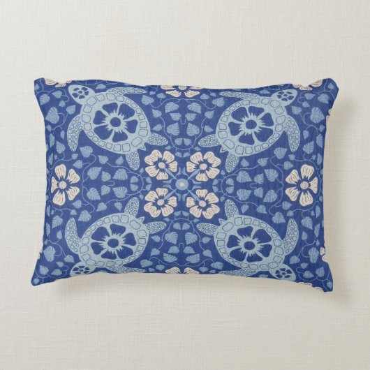 ブルーカウアイウミガメ アクセントクッション (裏面)