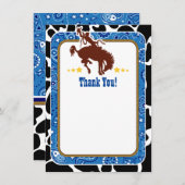 ブルーカウボーイサンキューノート サンキューカード (正面/裏面)