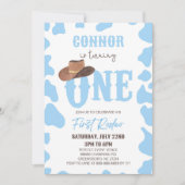 ブルーカウボーイONEファースト・ロデオ1歳パーティー 招待状 (正面)