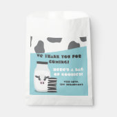 ブルーカウミルクとクッキー赤ちゃんシャワー好意バッグ フェイバーバッグ (正面)