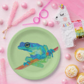 ブルーカエル ペーパープレート (パーティー)
