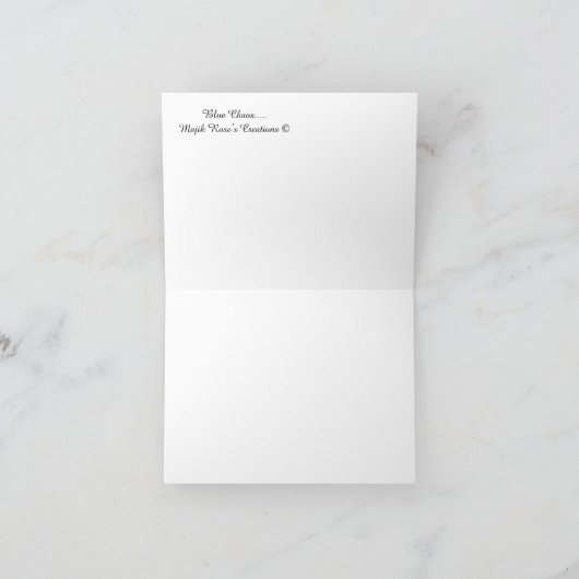 ブルーカオス….. カード (内部)