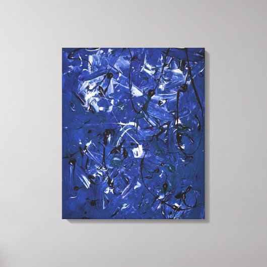 ブルーカオス キャンバスプリント (正面)