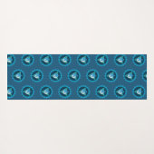 ブルーカカラ、スロートチャクラ、ヴィシュダヨガマット ヨガマット (裏面(横))