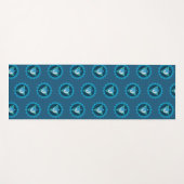 ブルーカカラ、スロートチャクラ、ヴィシュダヨガマット ヨガマット (正面(横))