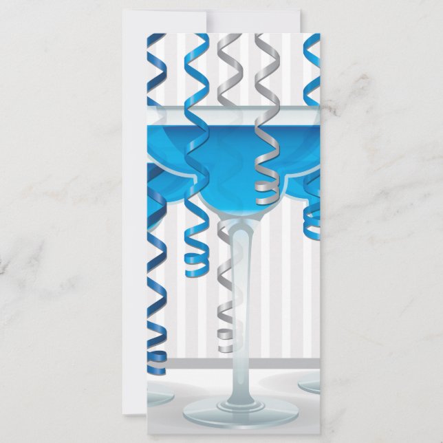 ブルーカクテルとリボン (正面)