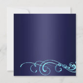 ブルーカクテルタイムバチェロレッテ招待状 招待状 (裏面)