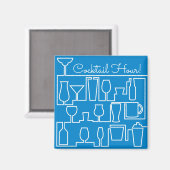 ブルーカクテルパーティー マグネット (正面/裏面)