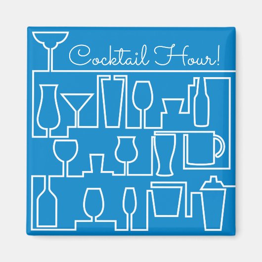 ブルーカクテルパーティー マグネット (正面)