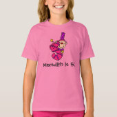 ブルーカスタマイズキャンドルピエロ第5誕生日Tシャツ Tシャツ (正面)