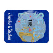 ブルーカスタマイズシーズザデイクルーズドア マグネット (横)