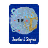 ブルーカスタマイズシーズザデイクルーズドア マグネット (縦)