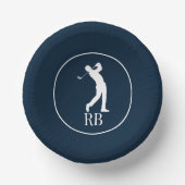 ブルーカスタムゴルフ ペーパーボウル (正面)