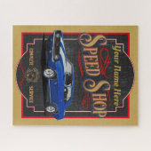 ブルーカスタムスピードショップ ジグソーパズル (横)