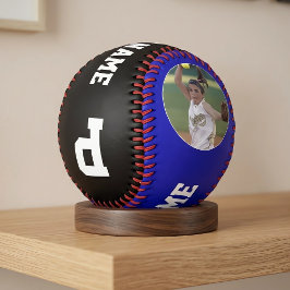 ブルーカスタムソフトボール選手の写真名番号 ソフトボール