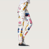 ブルーカスタムピンクオレンジの誕生日ブランド レギンス (右)