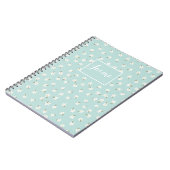 ブルーカスタムフローラ手帳 ノートブック (左側)