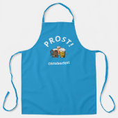 ブルーカスタムロゴ写真オクトーバーフェスト エプロン (正面)