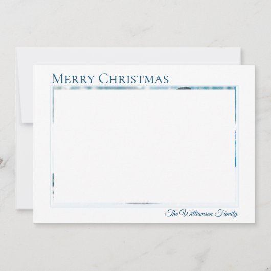 ブルーカッコいいをテーマにしたクリスマスシーズン シーズンカード (正面)