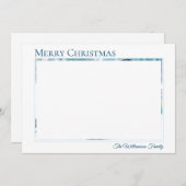 ブルーカッコいいをテーマにしたクリスマスシーズン シーズンカード (正面/裏面)