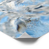 ブルーカッコいいアイスバーグ ポスター (角)