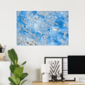 ブルーカッコいいアイスバーグ ポスター (ホームオフィス)