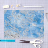 ブルーカッコいいアイスバーグ 薄葉紙 (クラフト)