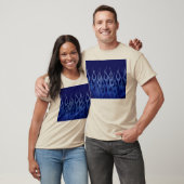 ブルーカッコいいオンブルーレーシングフレイムス Tシャツ (ユニセックス)