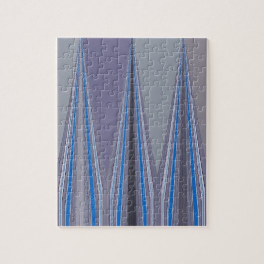 ブルーカッコいいシームレスデザイン ジグソーパズル (縦)